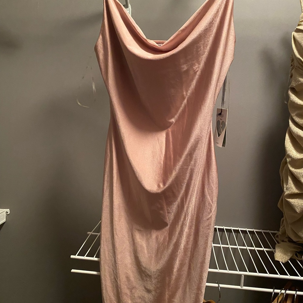 Iris Soft Pink Dress with Holographic Tag
